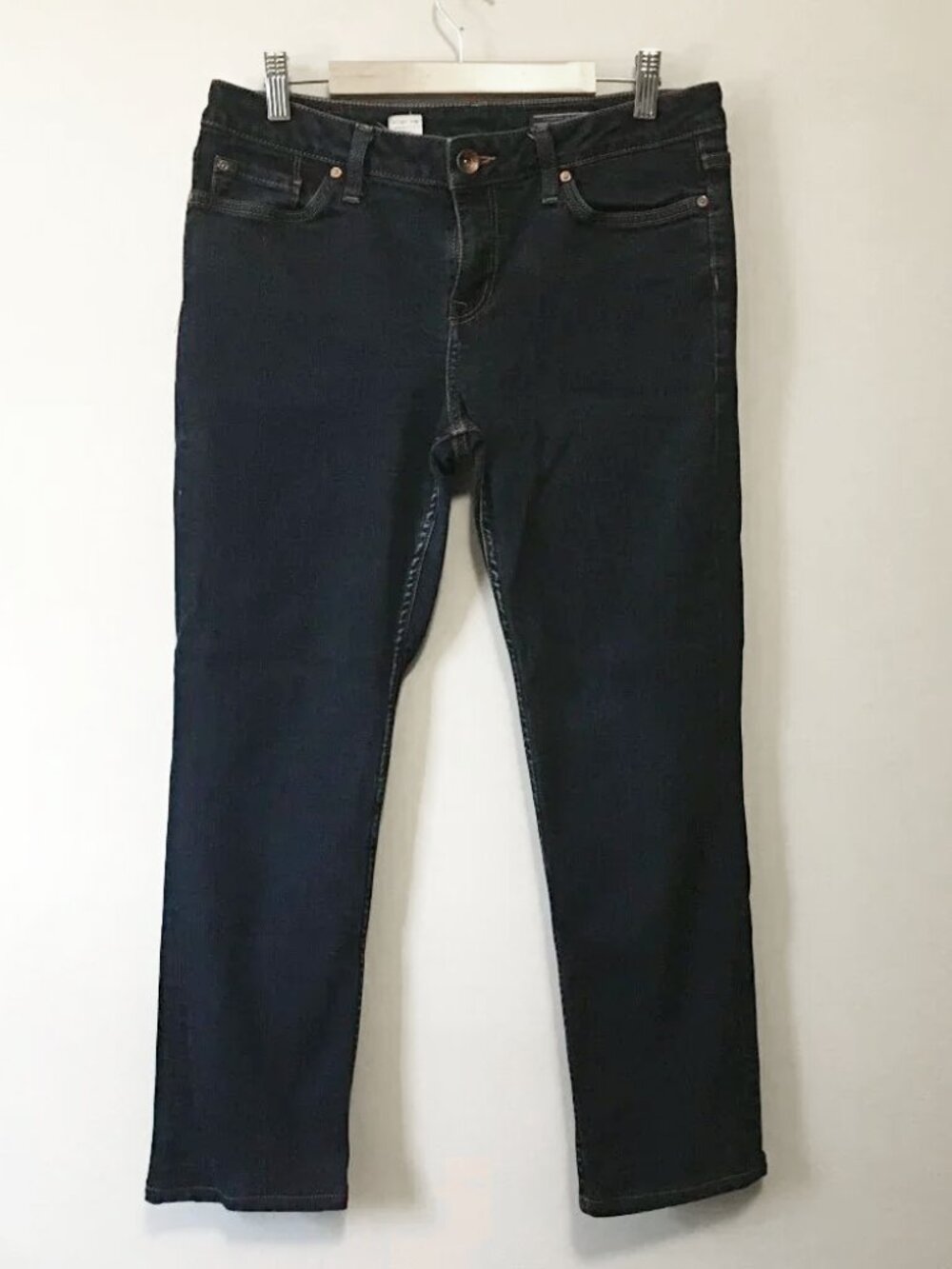 Tommy Hilfiger Organic Cotton Rome Straight Fit Jeans - Dark Indigo - 29